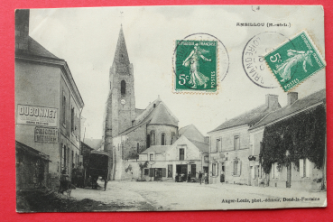 Postcard PC 1909 Ambillou France